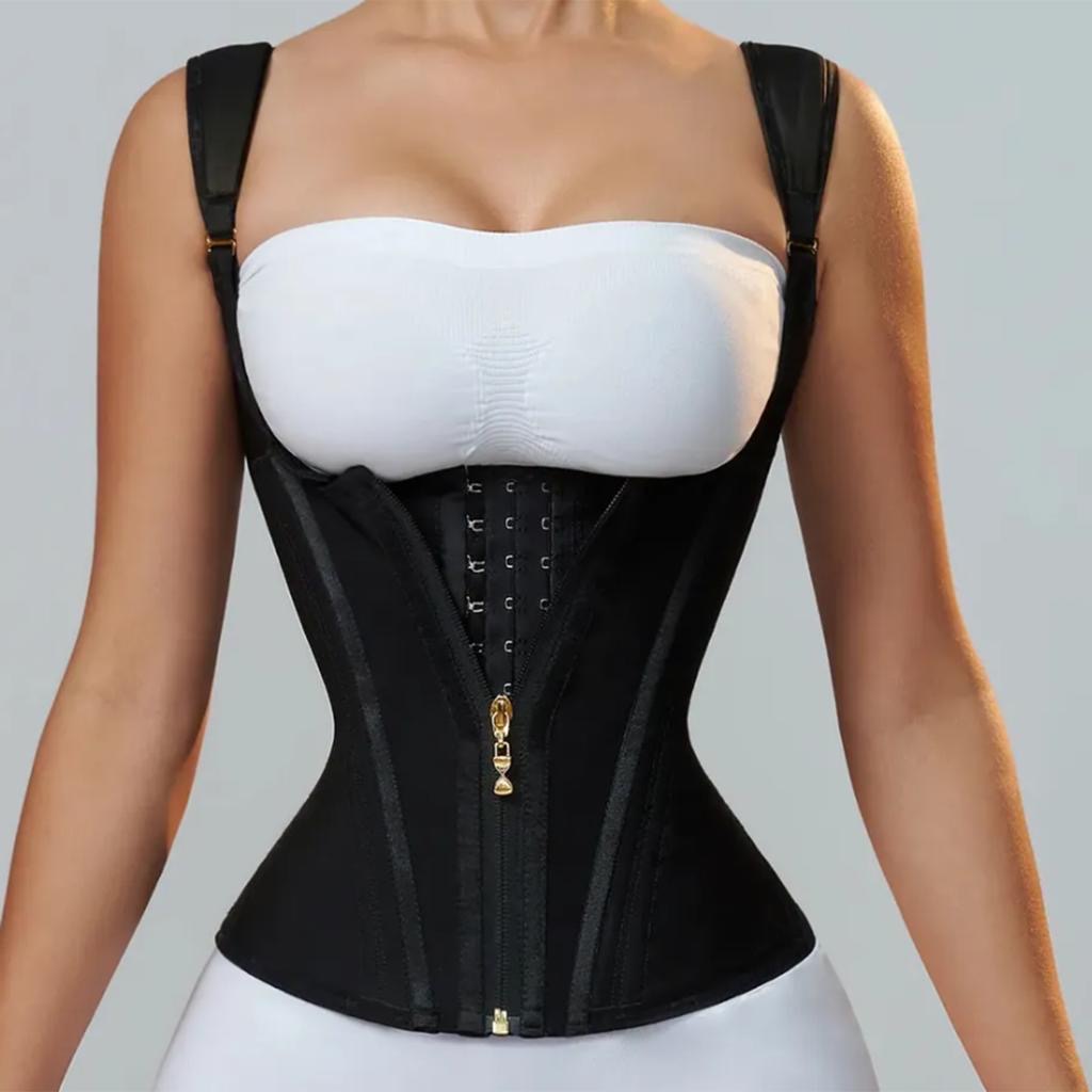 Curve Boosting Hook Vest Waist corset with adjustable straps - Shape Wear  Shop