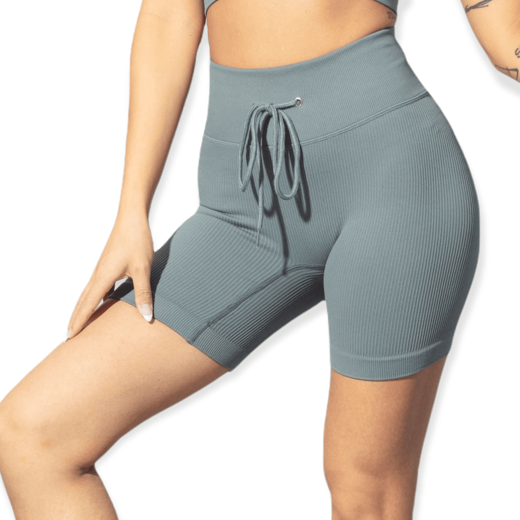 Spanx Get Moving Grey Workout Shorts W/Booty Lift, Small, NEW
